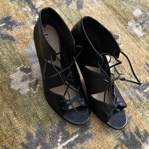 Last chance!!! Via Spiga tie on bootie heels.